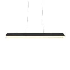 LED-pendellampe Paros DUOline, bjelke, svart