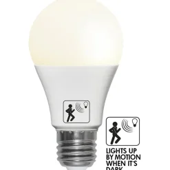 LED-pære A60 E27 4,8W 2700K med bevegelsessensor