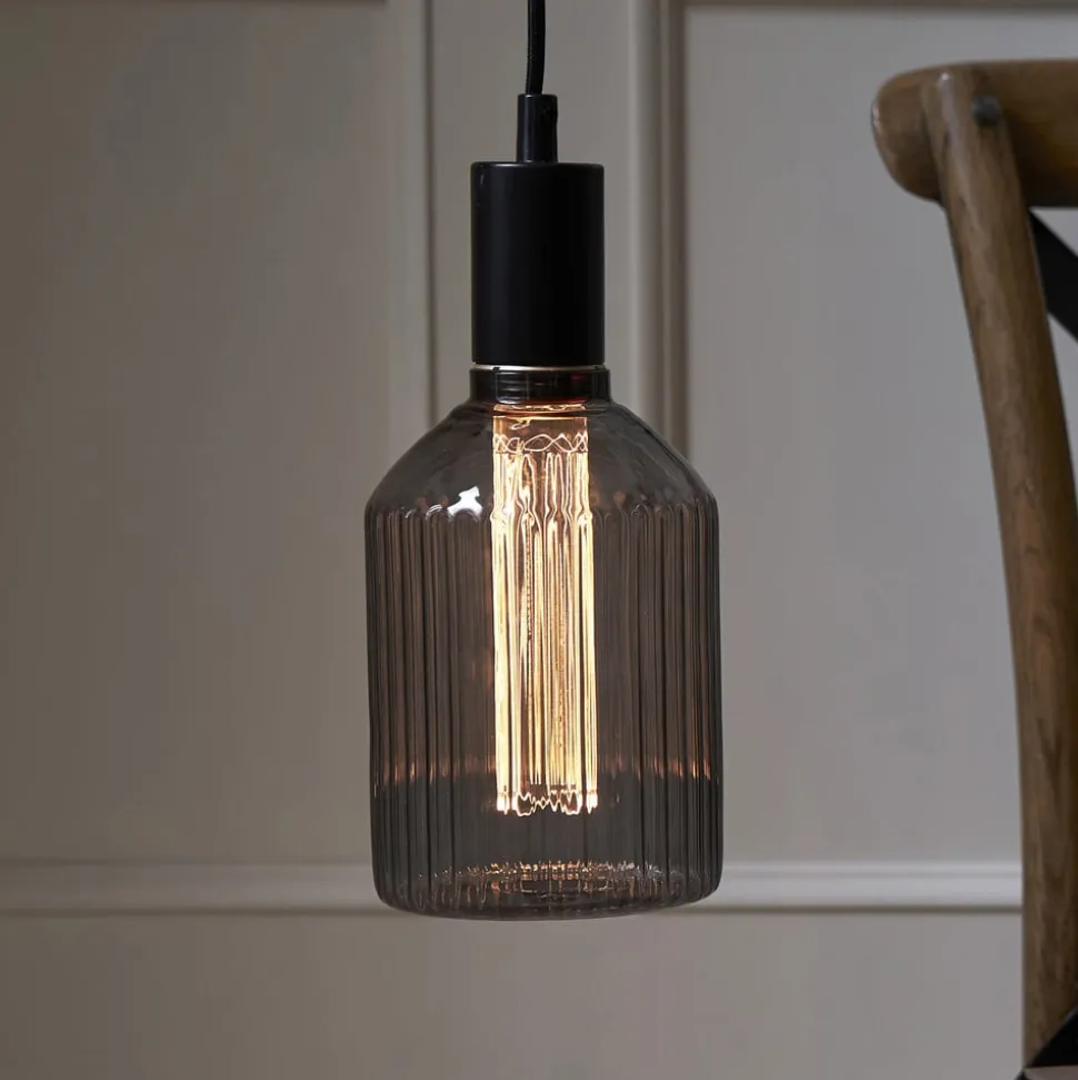 LED-pære Decoled E27 1W 2 000 K røykgrå