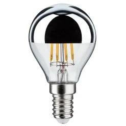 LED-pære E14 827 hodespeil sølv 4,8W dimbar