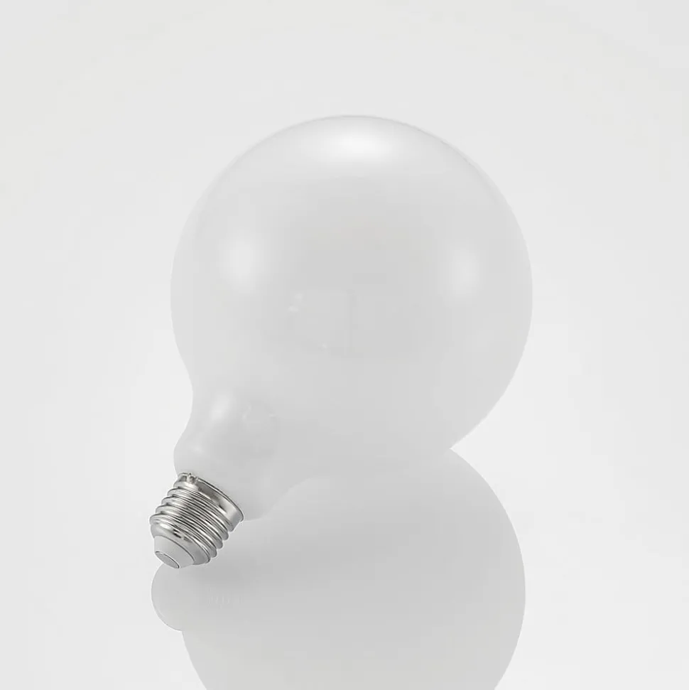 LED-pære E27 8 W G125 2 700 K globe, dimbar, opal