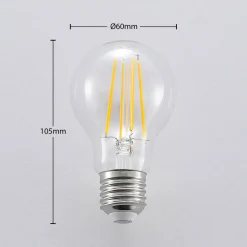 LED-pære E27 A60 6,5W 827 3-trinns dimmer 3 stk