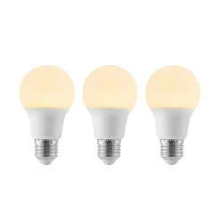 LED-pære E27 A60 8W 3 000 K opal 3 stk