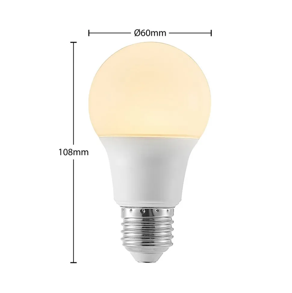 LED-pære E27 A60 8W 3 000 K opal 3 stk