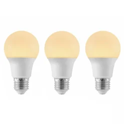 LED-pære E27 A60 4,9W 3 000 K opal 3 stk