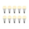 LED-pære E27 A60 9,5W 3 000 K opal 10 stk