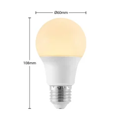 LED-pære E27 A60 4,9W 3 000 K opal 10 stk