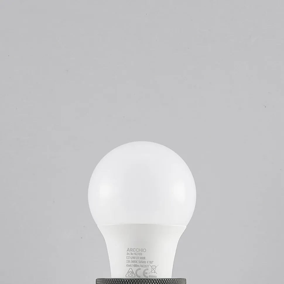 LED-pære E27 A60 4,9W 3 000 K opal 10 stk