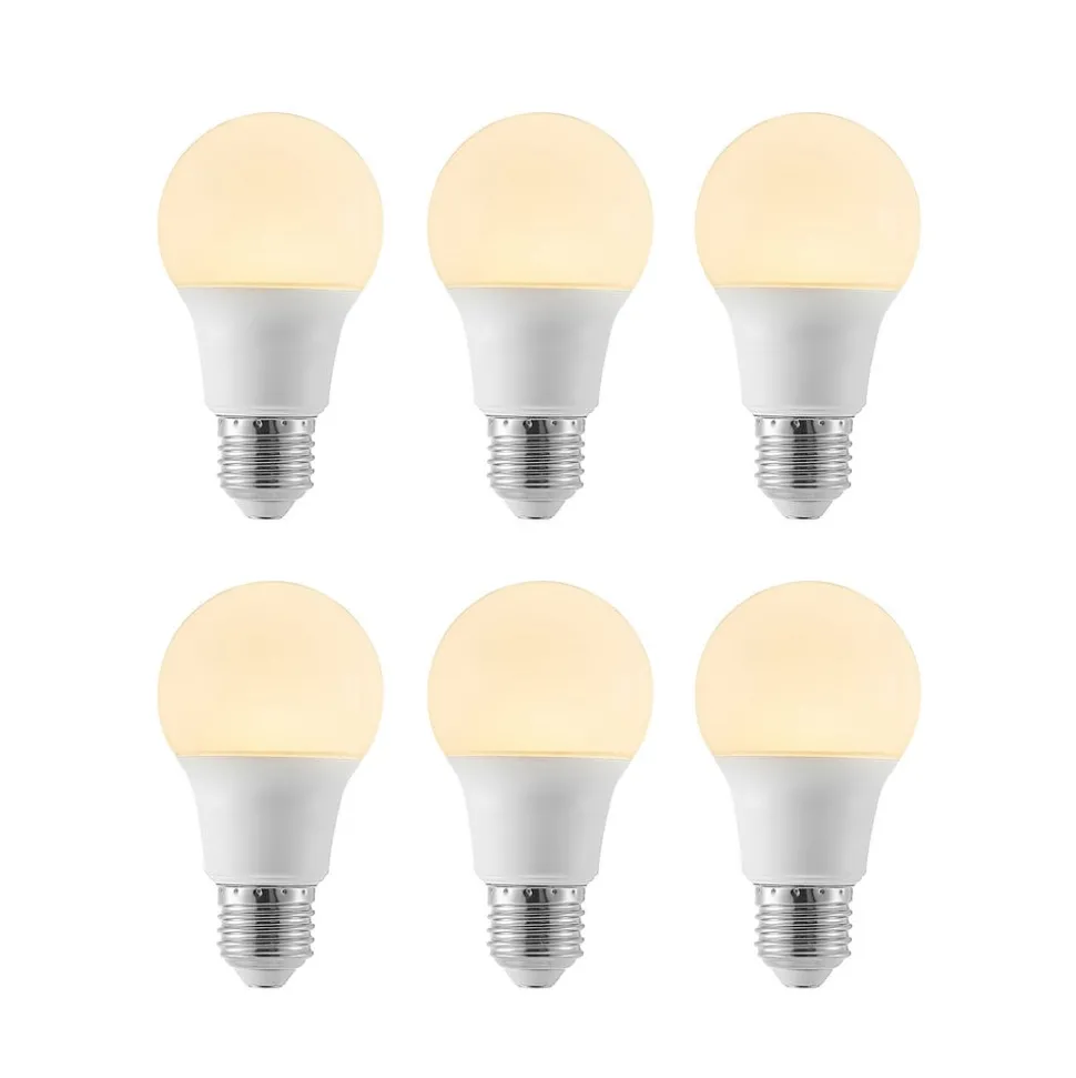 LED-pære E27 A60 8W 3 000 K opal 6 stk