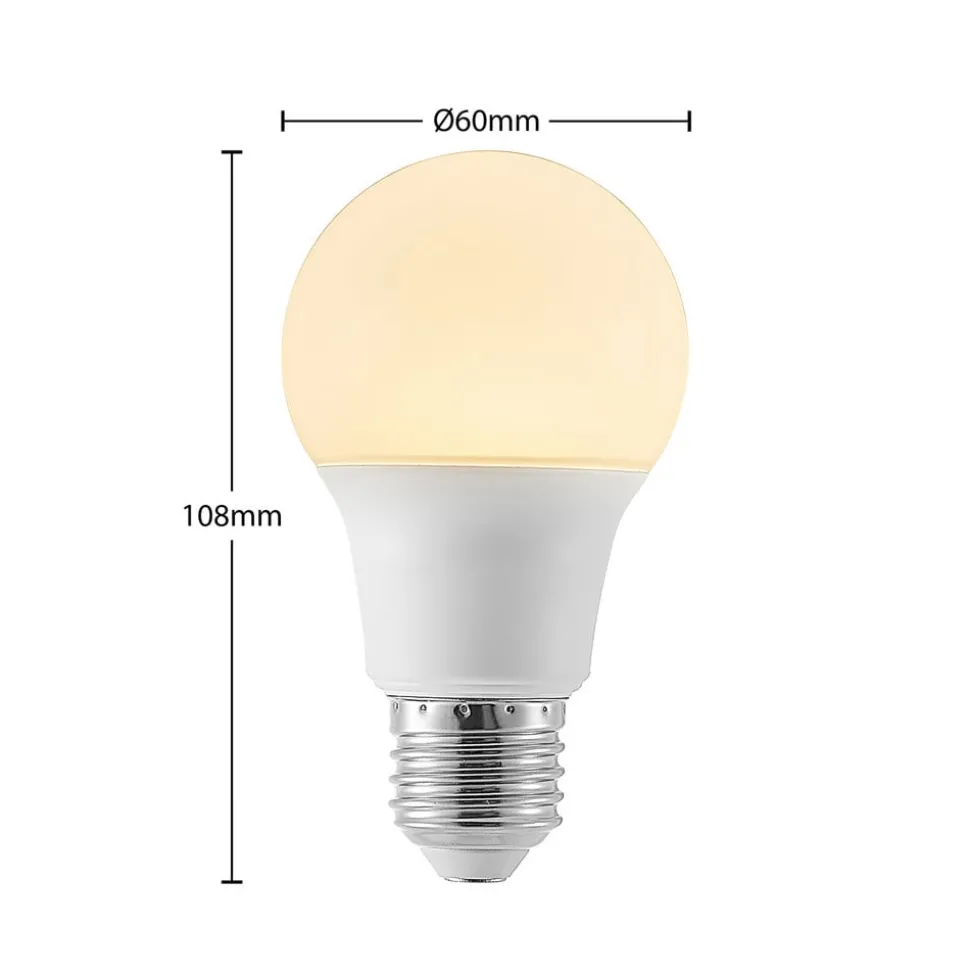 LED-pære E27 A60 8W 3 000 K opal 6 stk