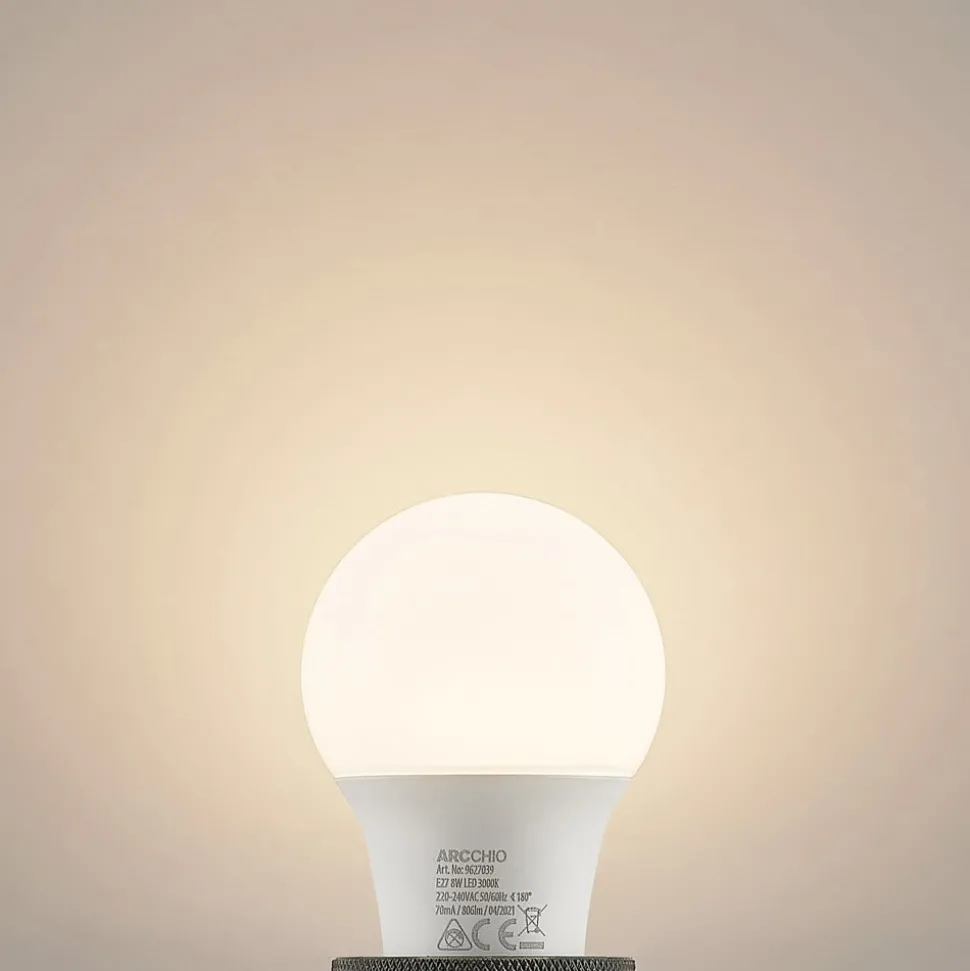 LED-pære E27 A60 8W 3 000 K opal 6 stk