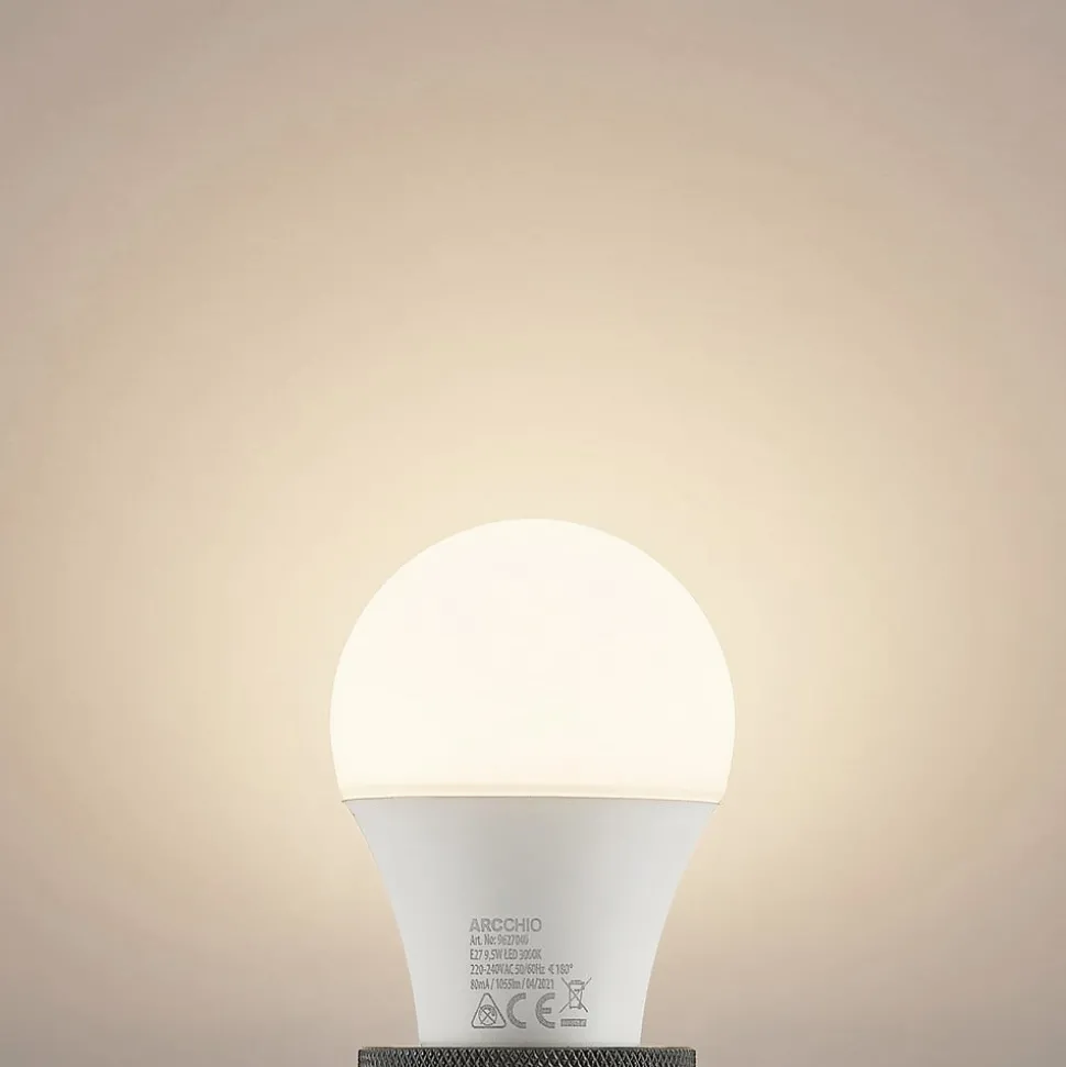 LED-pære E27 A60 9,5W 3 000 K opal 6 stk