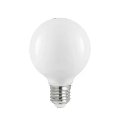 LED-pære E27 8W G80 2 700K dimbar, opal, sett med 3 stk