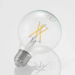 LED-pære E27 4W G80 2 700 K filament, dimbar, klar