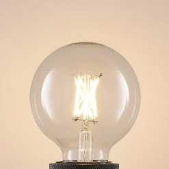 LED-pære E27 4W G80 2 700 K filament, dimbar, klar