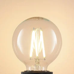 LED-pære E27 8W G80 2 700 K filament, dimbar, klar
