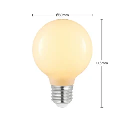 LED-pære E27 4W G80 2 700 K opal 2 stk