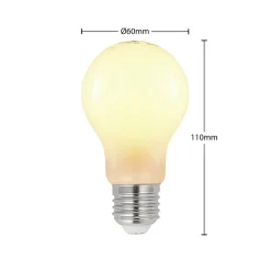 LED-pære E27 8W 2 700 K dimbar opal 3stk