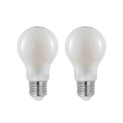 LED-pære E27 6W 2 700 K dimbar opal 2stk