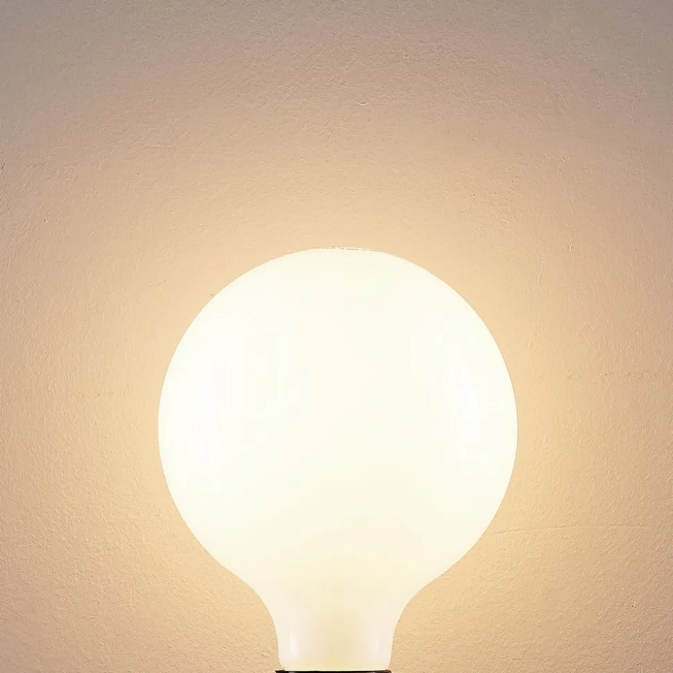 LED-pære E27 8W 2 700 K G125 dimbar opal 2stk