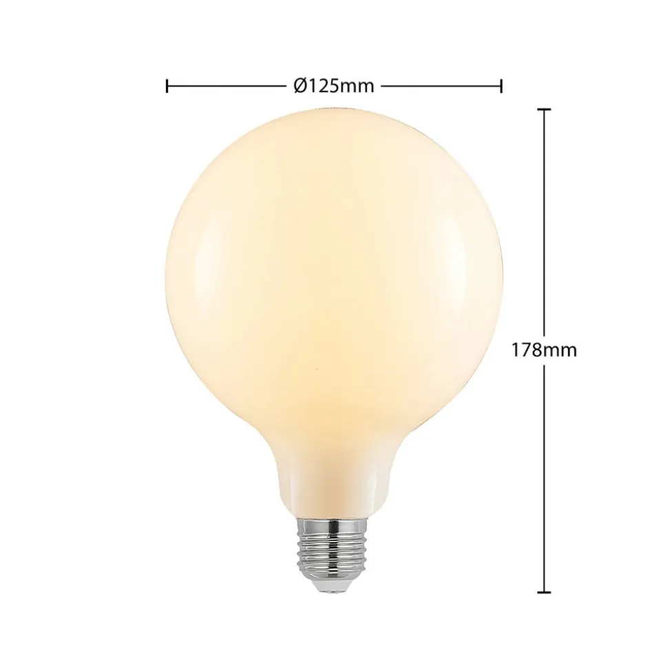 LED-pære E27 6W 2 700 K G125 dimbar opal 3stk
