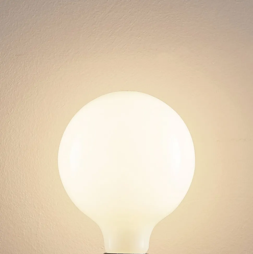 LED-pære E27 6W 2 700 K G125 dimbar opal 3stk