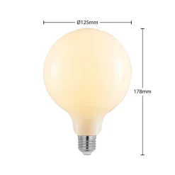 LED-pære E27 6W 2 700 K G125 dimbar opal 2stk