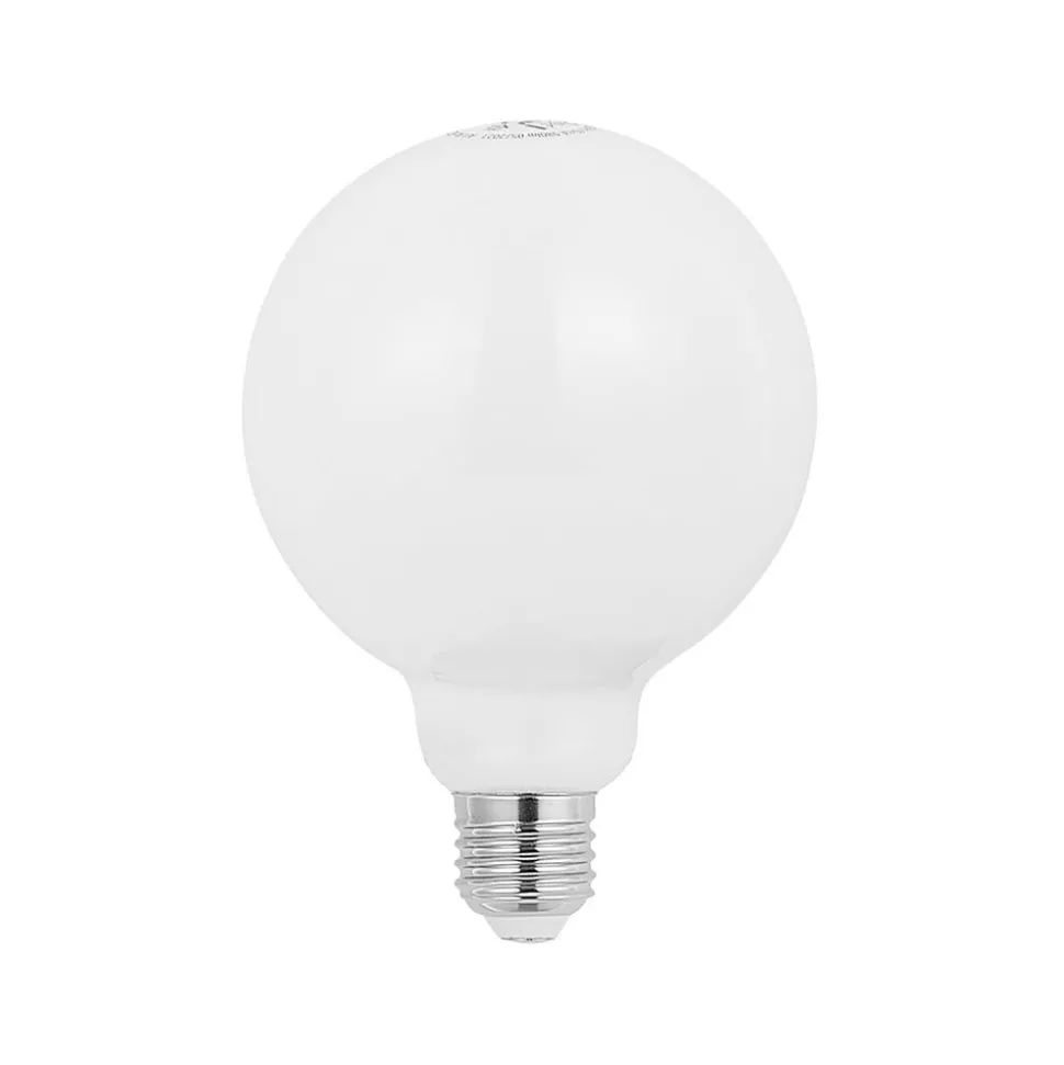 LED-pære E27 8W 2 700 K G95 globe dimbar opal 3stk