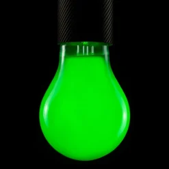 LED-pære, grønn, E27, 2 W, dimbar