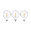 LED-pære med klar glødetråd E27 G125 3,8W 2700K 806lm 3er