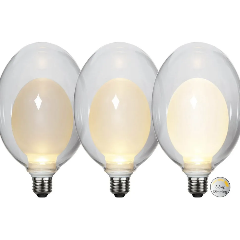 LED-pære Space E27 3,5W D120, opal, 3-trinns dim