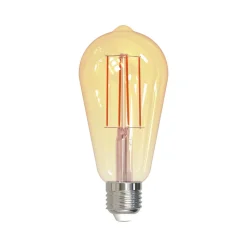 LED-Rustika, filament, E27, gullfarget, 7W, 2000K, 650 lumen