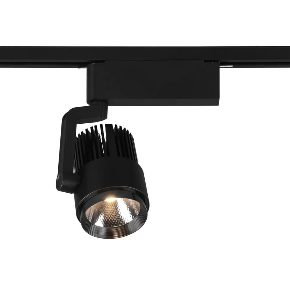 LED-skinnespot Radiator for DUOline, matt svart, CCT