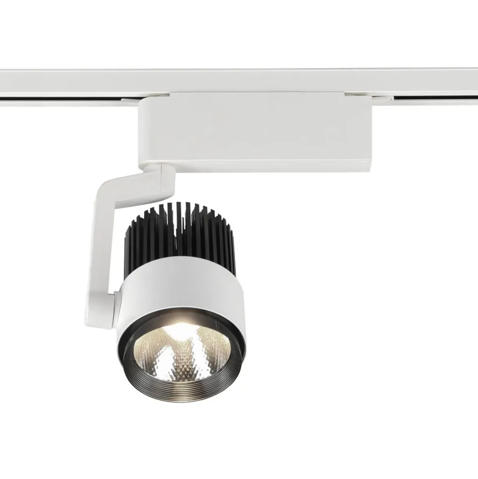 LED-skinnespot Radiator for DUOline, matt hvit, CCT