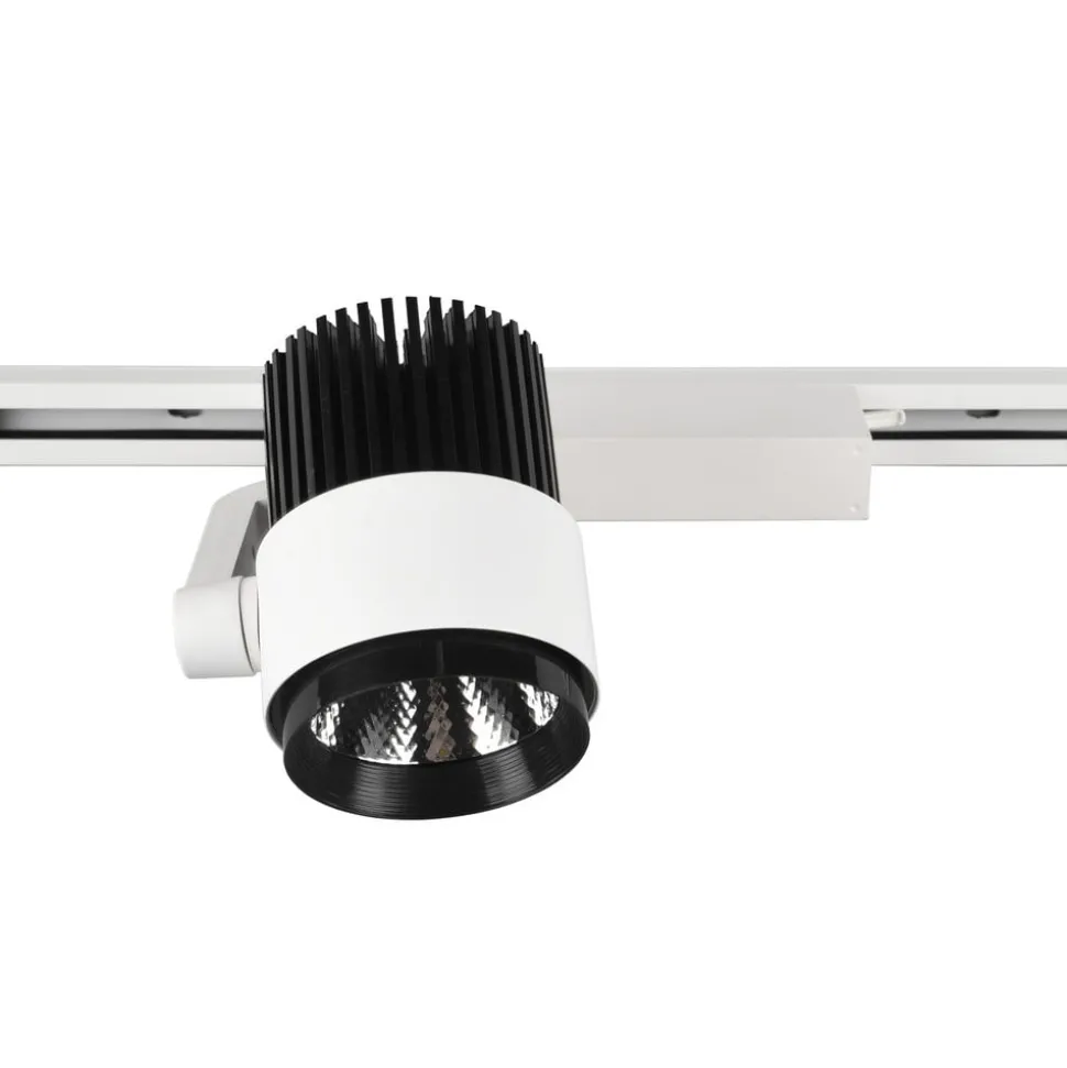 LED-skinnespot Radiator for DUOline, matt hvit, CCT