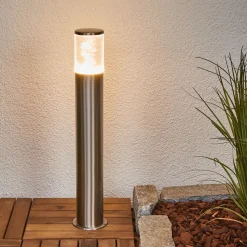 LED-sokkellampe Belen, stål