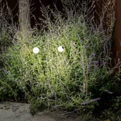 LED-sokkellampe Cuca, svart, stål/glass, høyde 65 cm