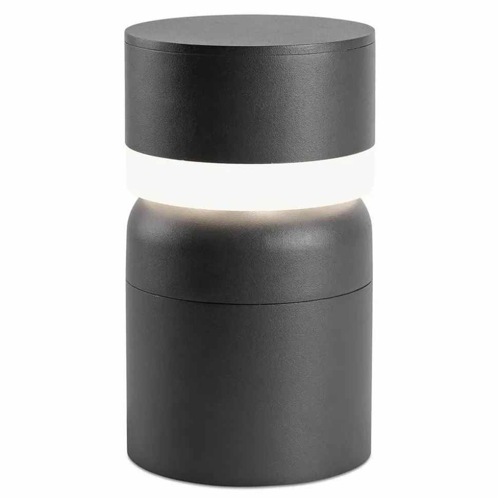 LED-sokkellampe Sete, mørkegrå