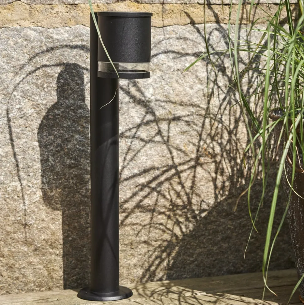 LED-sokkellampe Wien, svart, metall, høyde 50 cm