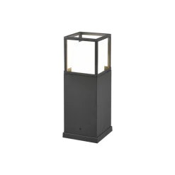 LED-sokkellampe Witham, 40 cm høy, antrasitt, CCT, IP54