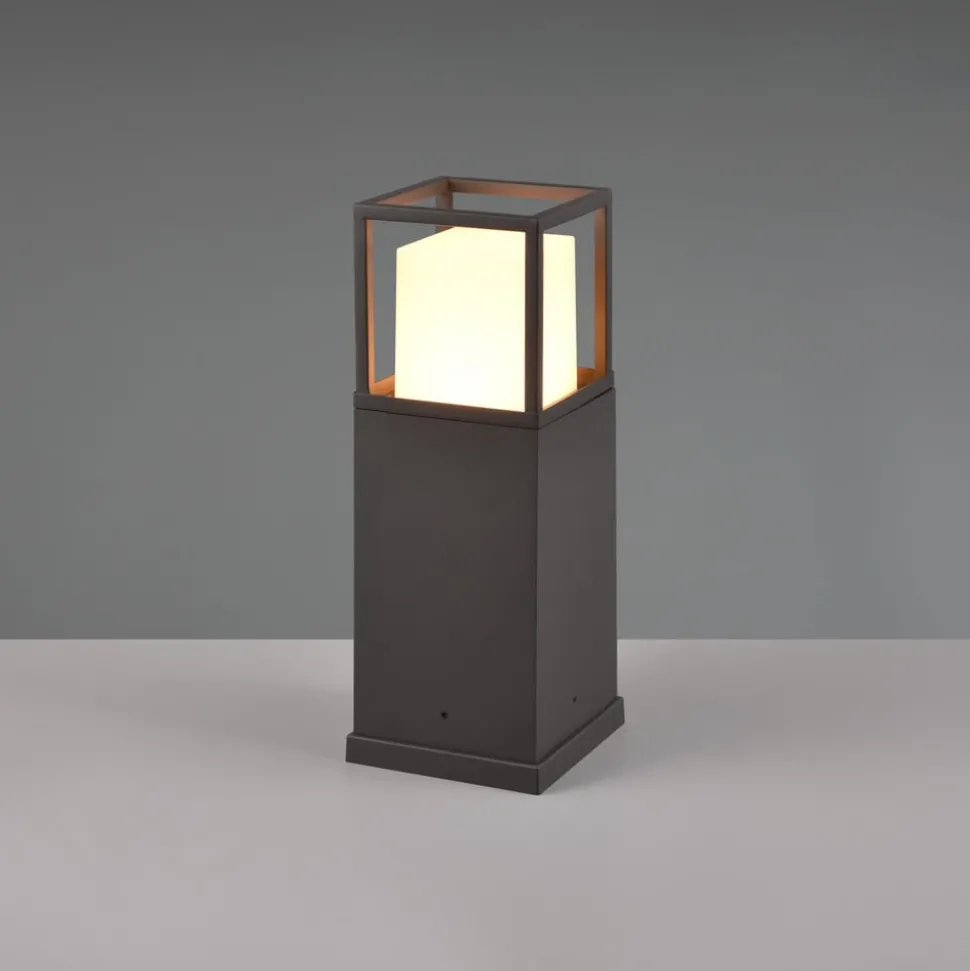 LED-sokkellampe Witham, 40 cm høy, antrasitt, CCT, IP54