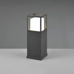 LED-sokkellampe Witham, 40 cm høy, antrasitt, CCT, IP54