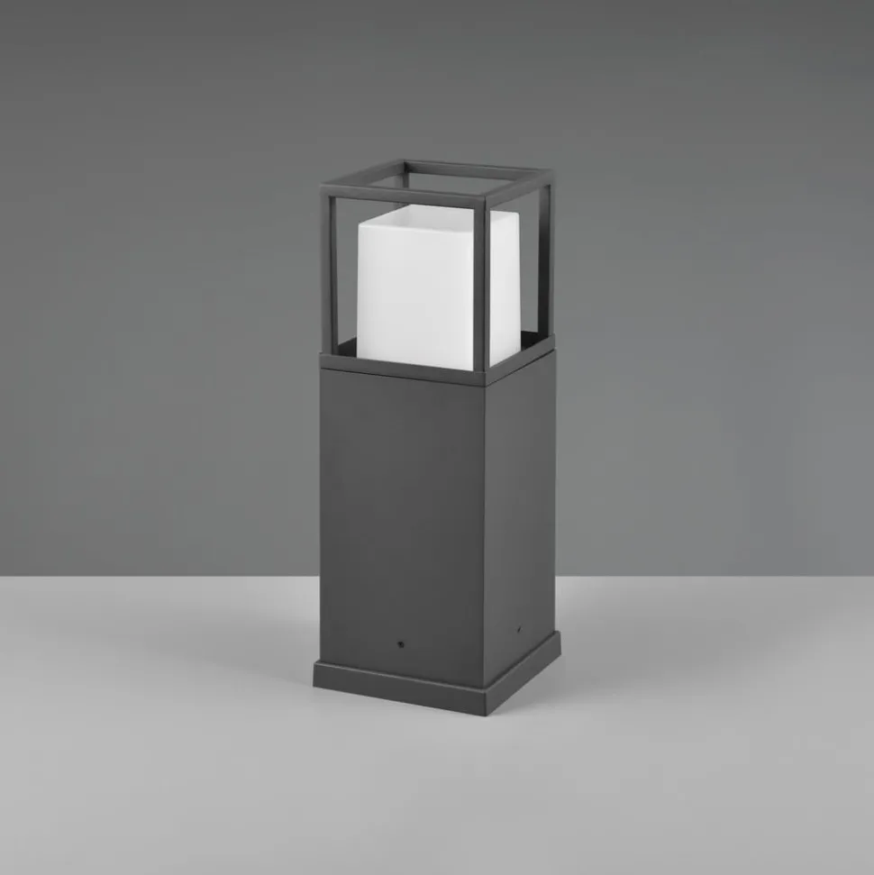 LED-sokkellampe Witham, 40 cm høy, antrasitt, CCT, IP54