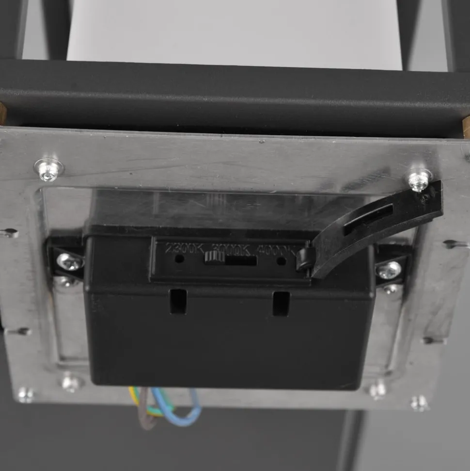 LED-sokkellampe Witham, 40 cm høy, antrasitt, CCT, IP54