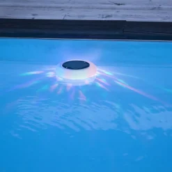 LED-solbassenglys Pool Light flerfarget varmhvit