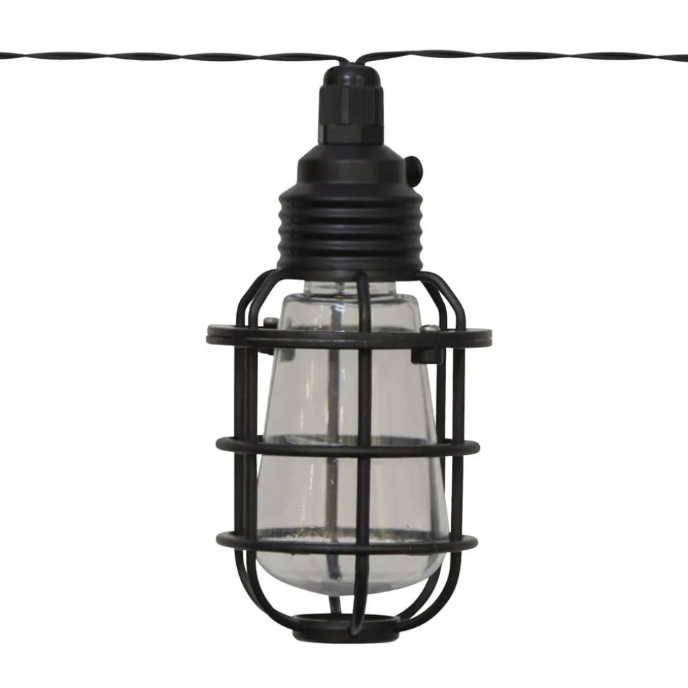 LED-solcellelenke Cage, 8 lyskilder