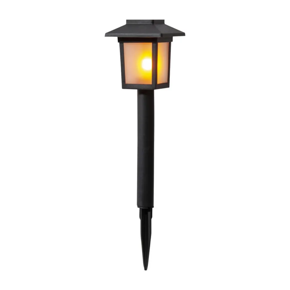 LED-solcelle-sokkellampe Flame Mini i 2-pk