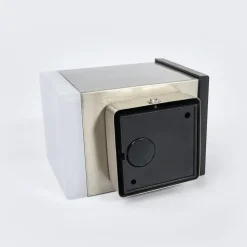 LED-solcelle-vegglampe Tyson, kantet, satinert