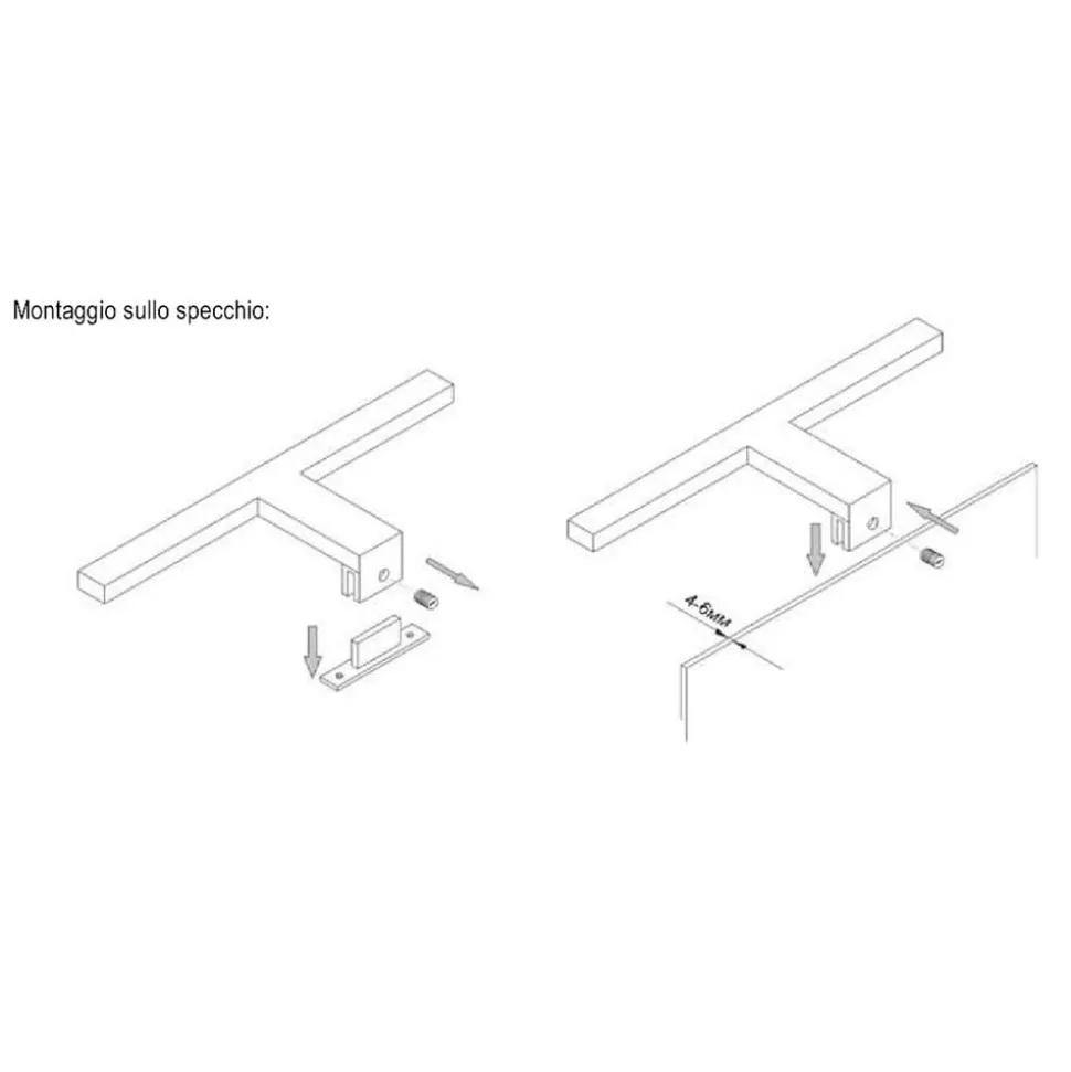 LED-speillampe Nemo, 30 cm