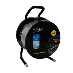 LED-stripe, lengde 25 meter, 6500 K IP65 Jordet støpsel